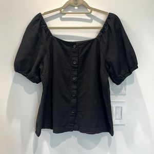 Joe Fresh Square Neck, Off the Shoulder Blouse